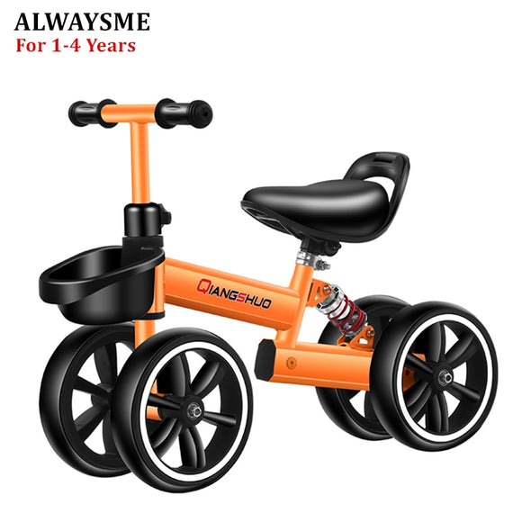Baby Balance Bike With 3 Wheels For Ages 12-48 Months
