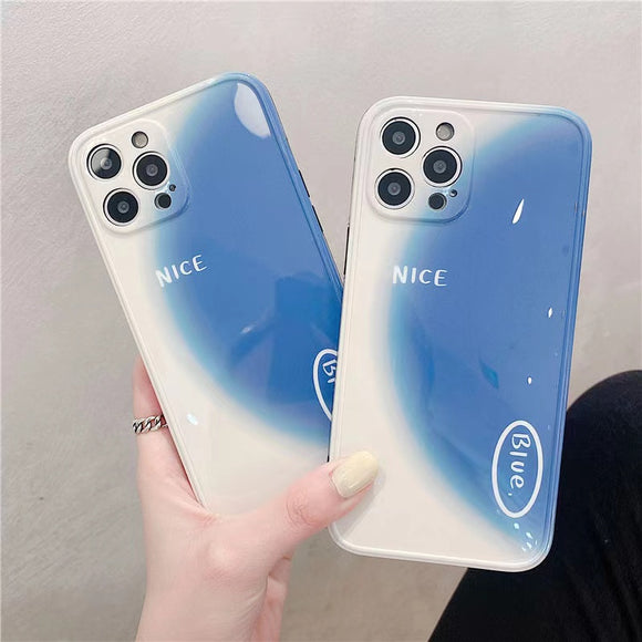 Blue iPhone case
